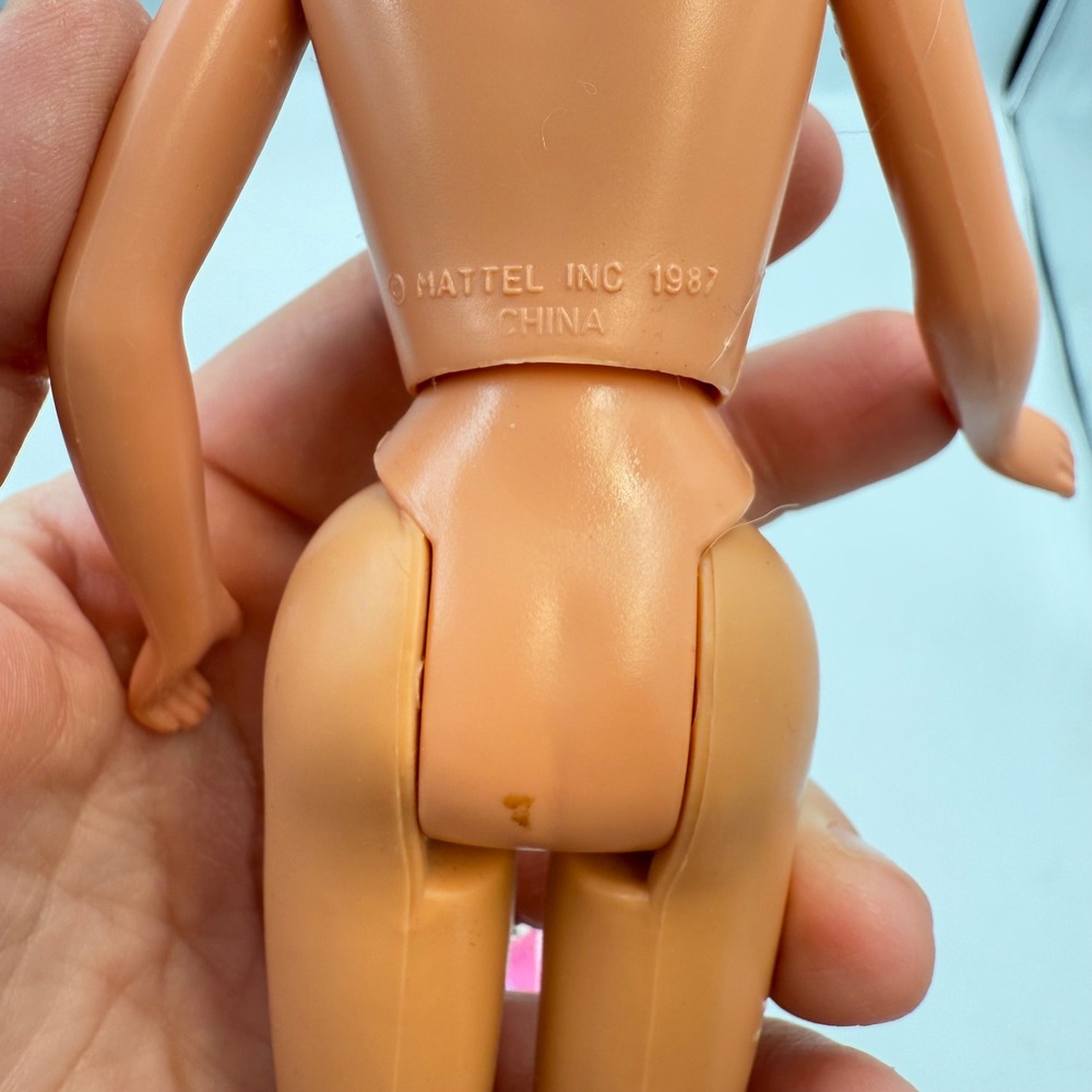 1987 Mattel Skipper Doll (Detached Head) + Vtg Japan Tagged Top, Skirt & Sandals - Picture 11 of 14